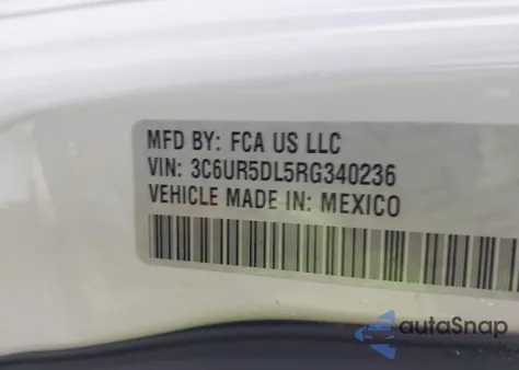 2024 Ram 2500 Big Horn 4X4 6'4 Box z USA, uszkodzony, nr VIN 3C6UR5DL5RG340236
